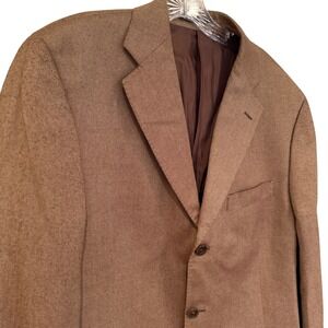 Arnold Brant Classic Bamboo Blazer Sport Coat Men's 42R Brown Business Casual‎